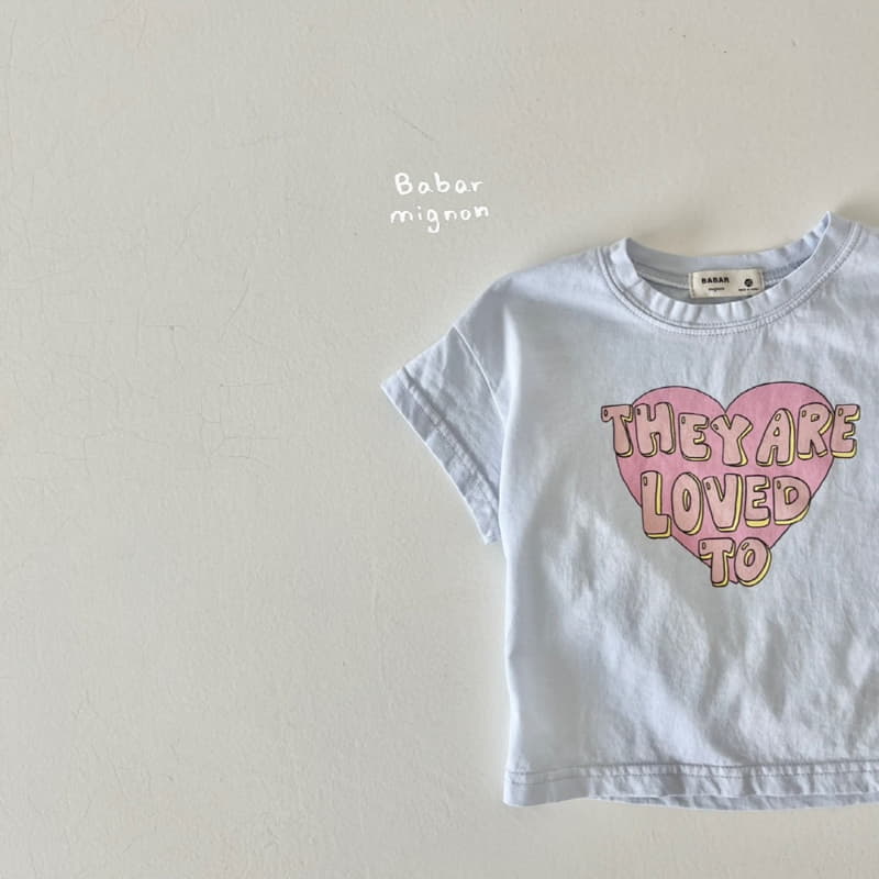 Babar Mignon - Korean Children Fashion - #kidzfashiontrend - Love Tee - 7