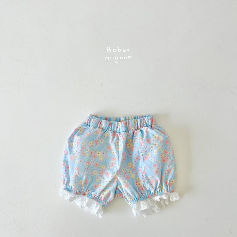 Babar Mignon - Korean Children Fashion - #littlefashionista - Pot Lace Shorts - 2