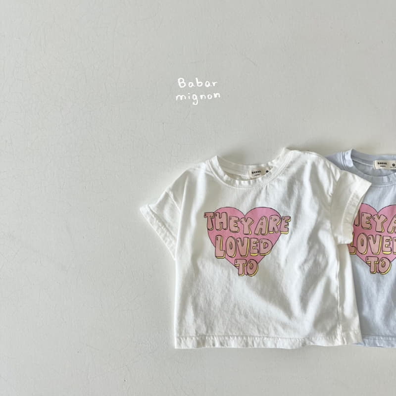 Babar Mignon - Korean Children Fashion - #littlefashionista - Love Tee - 9