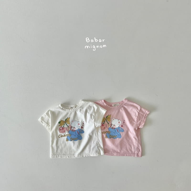 Babar Mignon - Korean Children Fashion - #magicofchildhood - Cherry Bear Tee - 11