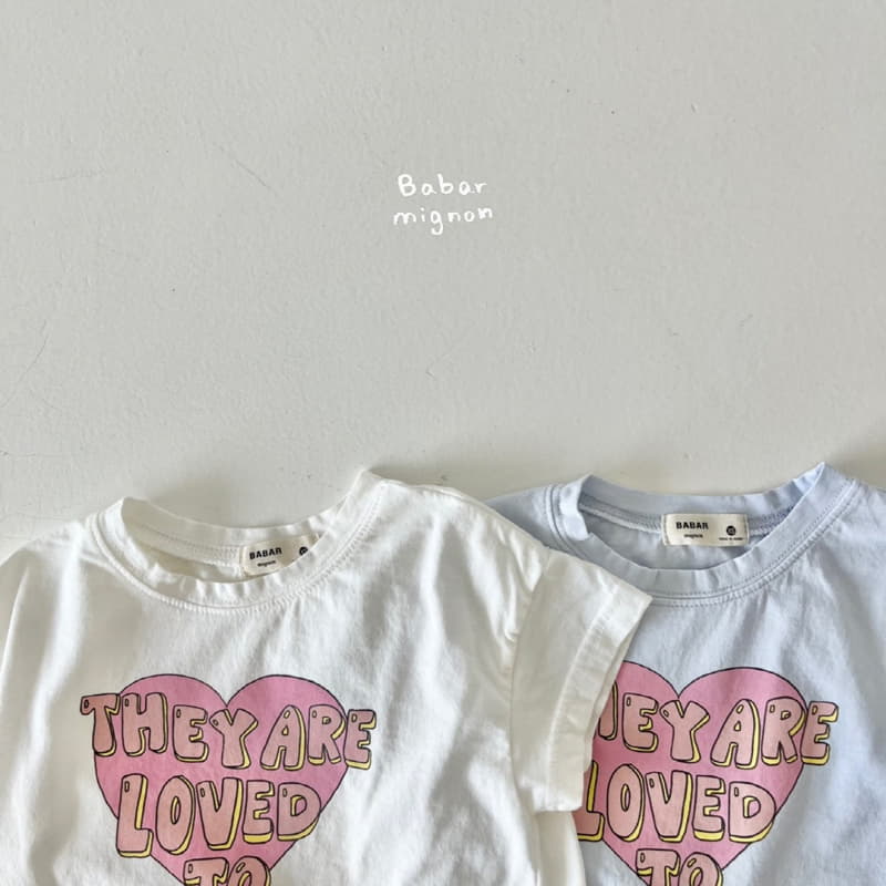 Babar Mignon - Korean Children Fashion - #magicofchildhood - Love Tee - 10