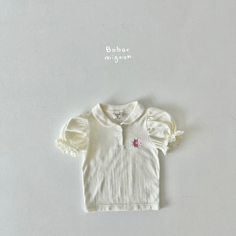 Babar Mignon - Korean Children Fashion - #minifashionista - Daisy Collar Tee - 2