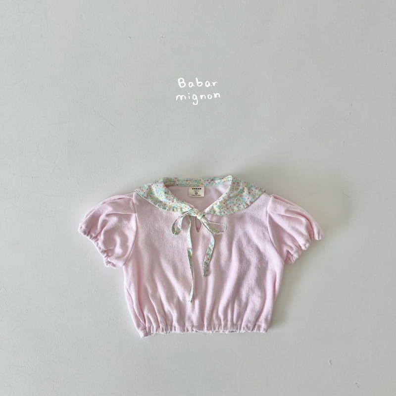 Babar Mignon - Korean Children Fashion - #prettylittlegirls - Collar Terry Tee - 7