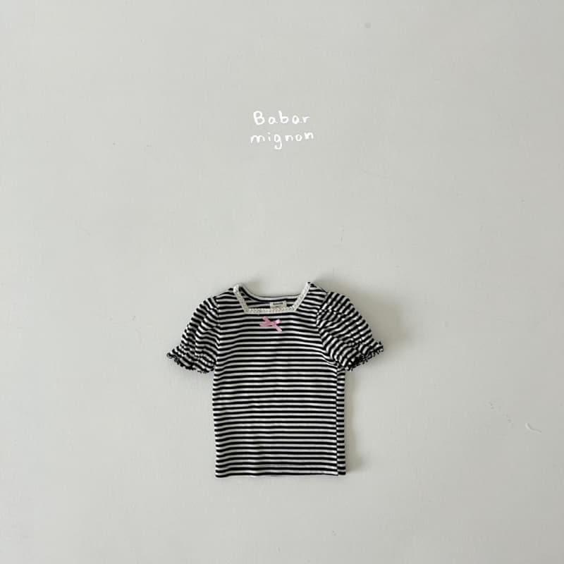 Babar Mignon - Korean Children Fashion - #stylishchildhood - Square Puff Tee - 3