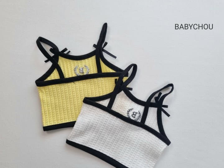 Babychou - Korean Children Fashion - #childofig - Ribbon Sleeveless - 2