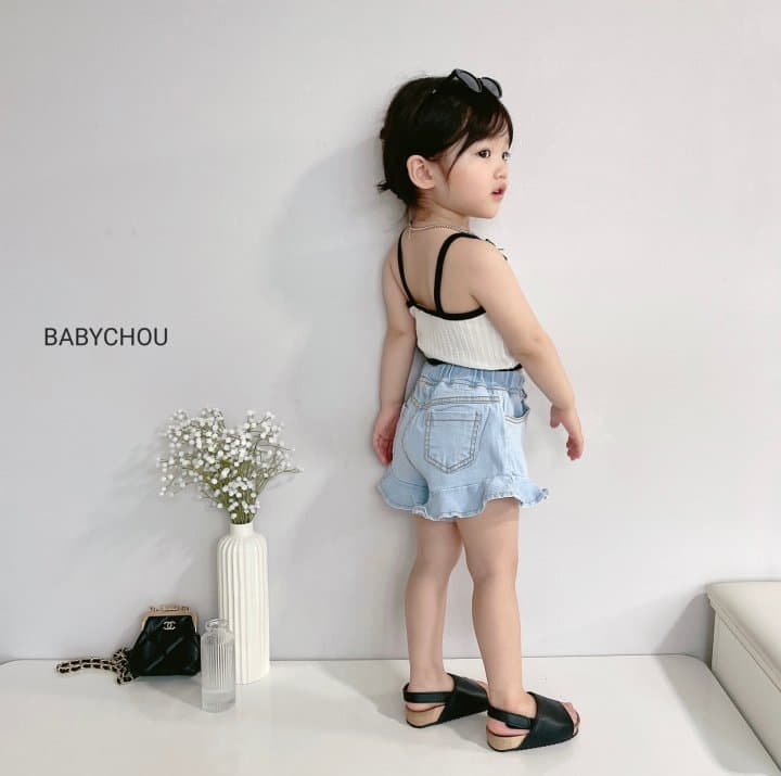 Babychou - Korean Children Fashion - #fashionkids - Ribbon Sleeveless - 6