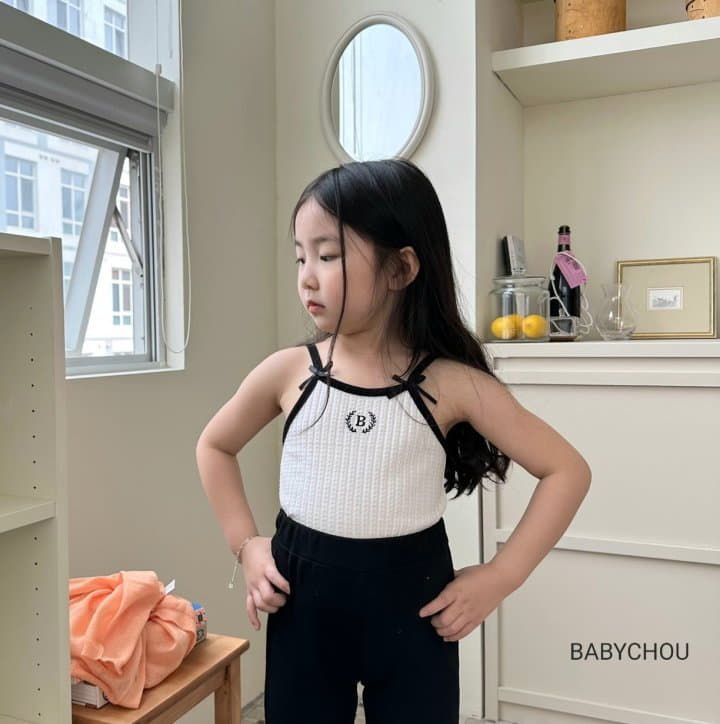 Babychou - Korean Children Fashion - #littlefashionista - Ribbon Sleeveless - 11