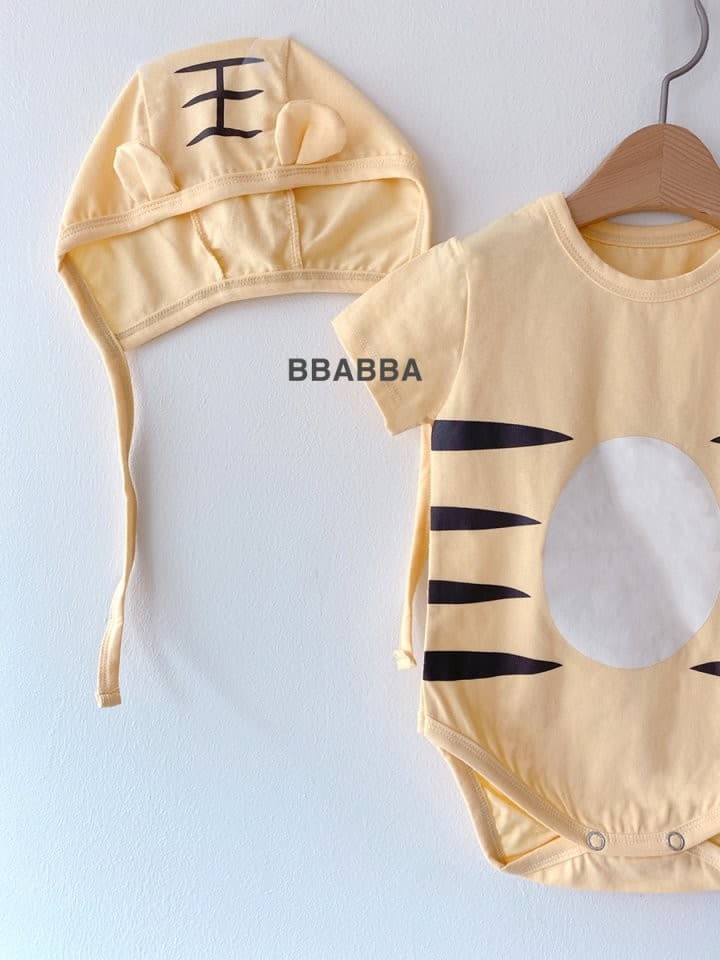 Bbabba - Korean Baby Fashion - #babylifestyle - Tiger Bodysuit Bonnet - 7