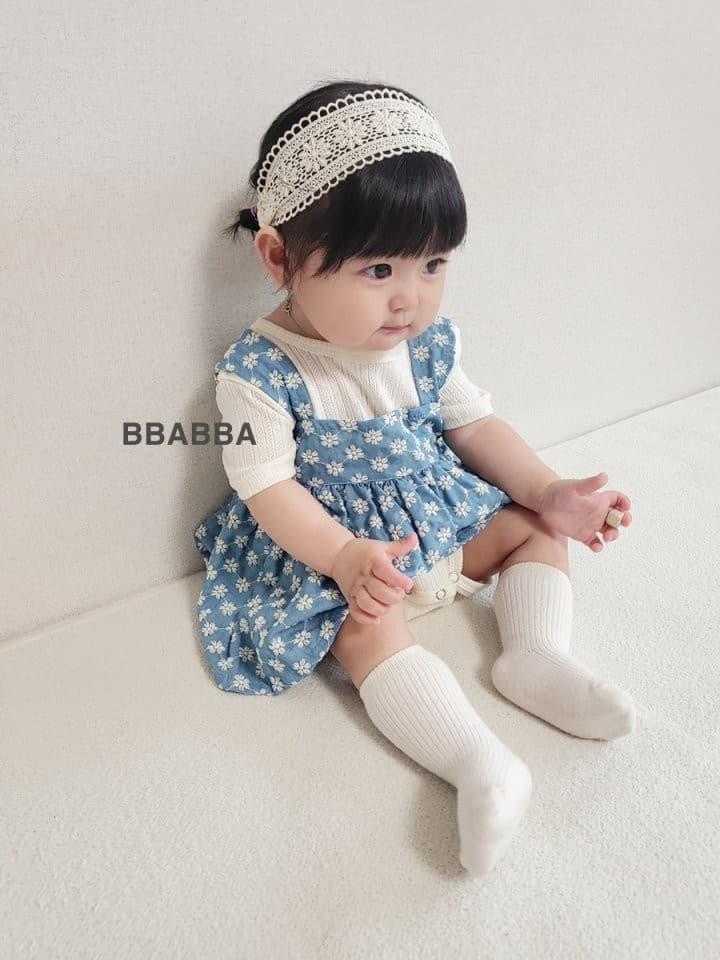 Bbabba - Korean Baby Fashion - #babyoninstagram - Denim Bustier - 2