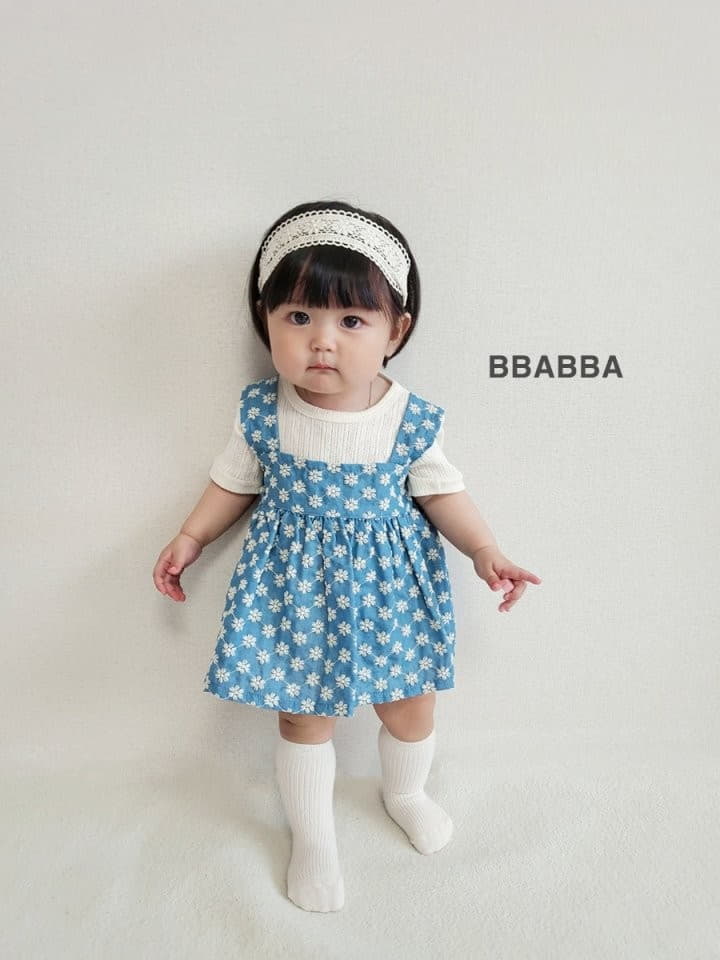 Bbabba - Korean Baby Fashion - #babyootd - Denim Bustier - 3