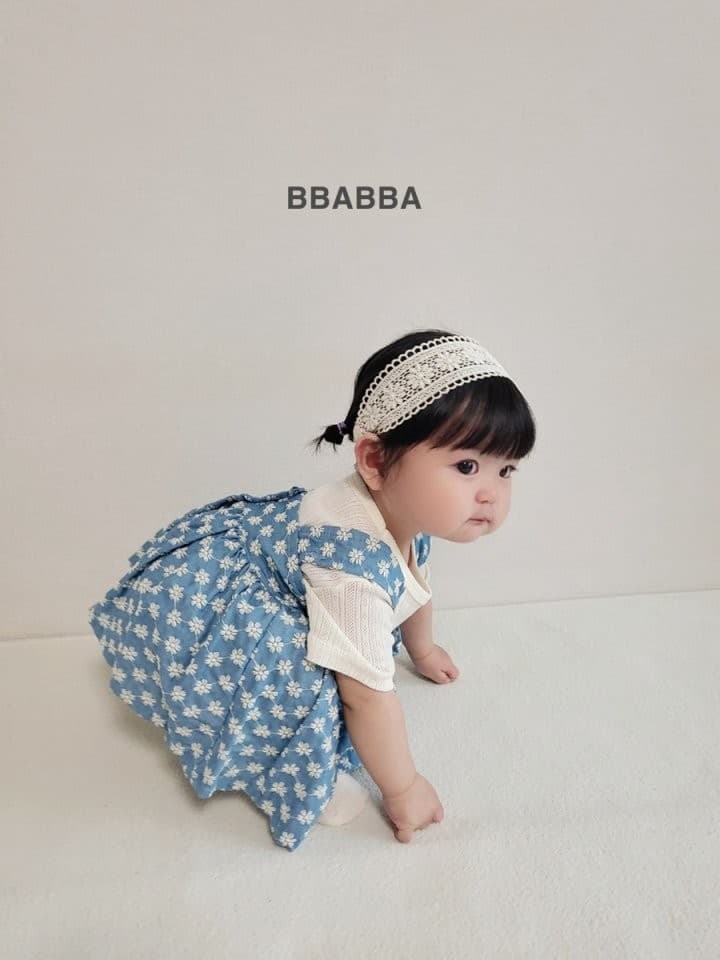 Bbabba - Korean Baby Fashion - #babyootd - Denim Bustier - 4