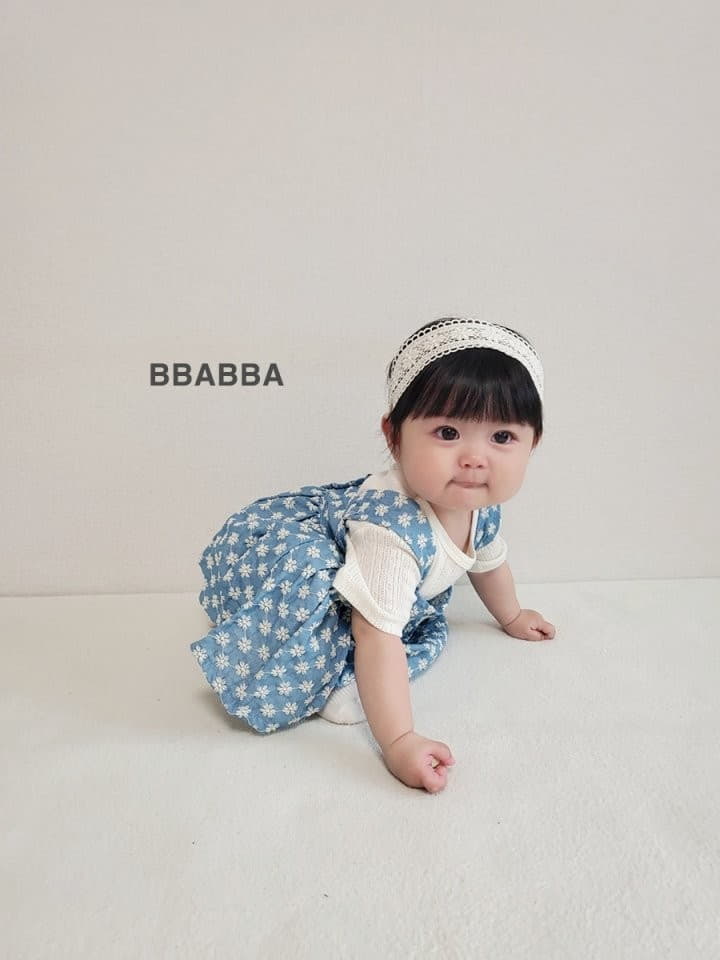 Bbabba - Korean Baby Fashion - #babyoutfit - Denim Bustier - 5