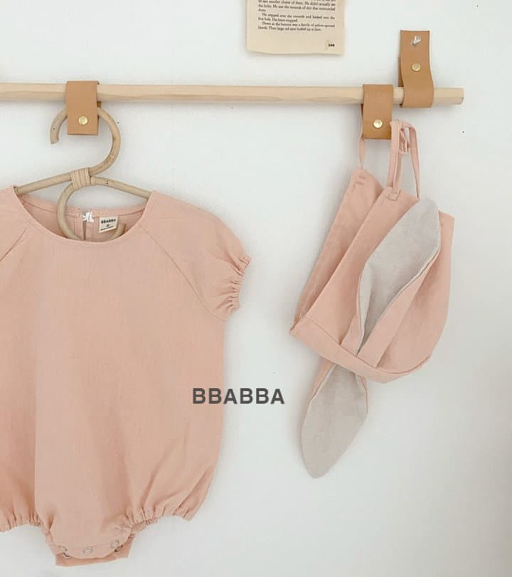 Bbabba - Korean Baby Fashion - #babyoutfit - Summer Rabbit Bodysuit with Bonnet - 4