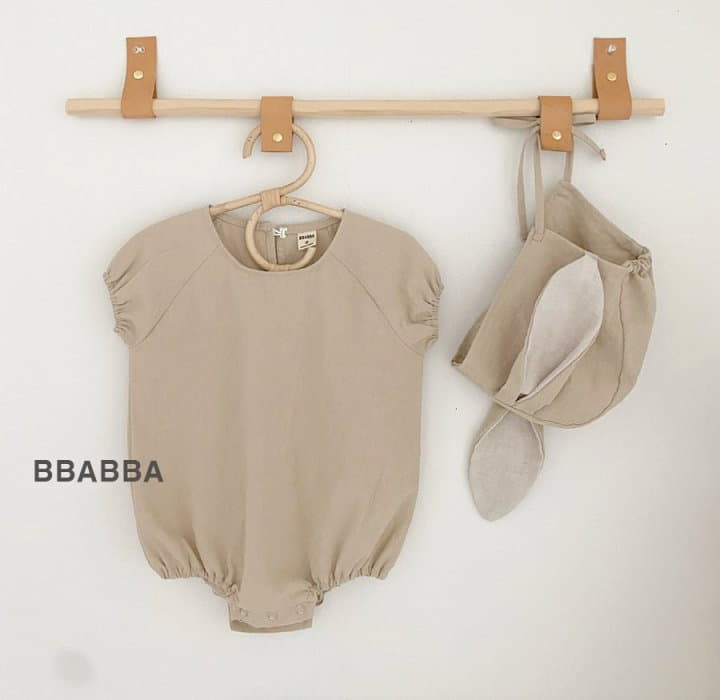 Bbabba - Korean Baby Fashion - #onlinebabyboutique - Summer Rabbit Bodysuit with Bonnet - 5