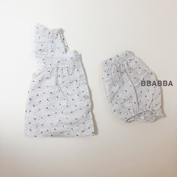 Bbabba - Korean Baby Fashion - #onlinebabyshop - Romantic Top Bottom Set