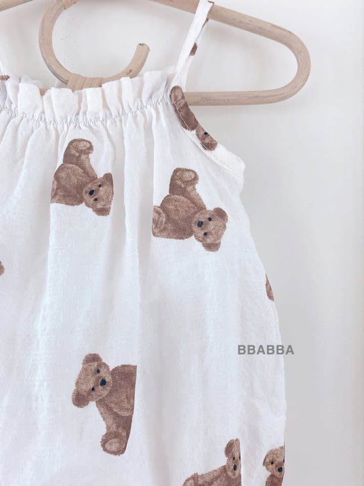 Bbabba - Korean Baby Fashion - #smilingbaby - Molly String Sleeveless Bodysuit - 3