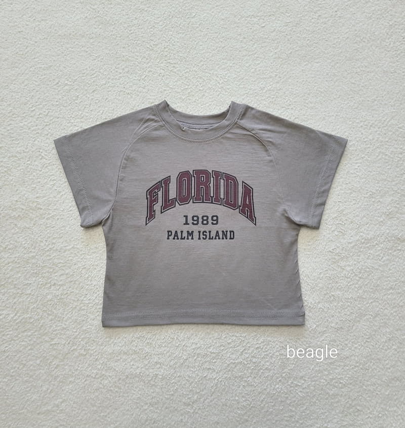 Beagle - Korean Children Fashion - #kidzfashiontrend - Florida Print Tee - 2