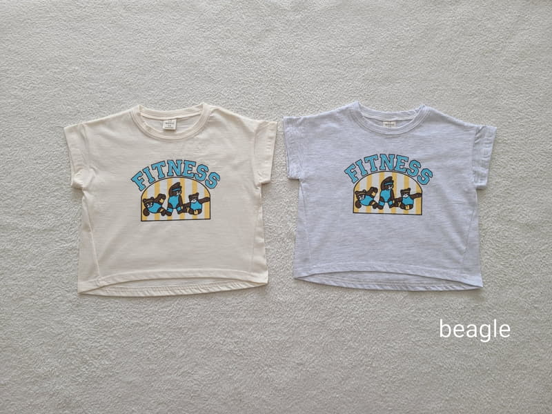 Beagle - Korean Children Fashion - #minifashionista - Fitness Bear Tee - 3