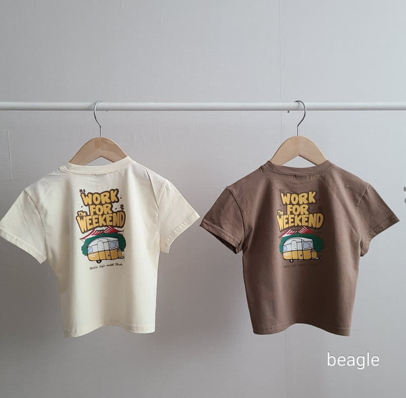 Beagle - Korean Children Fashion - #prettylittlegirls - Camping Tee