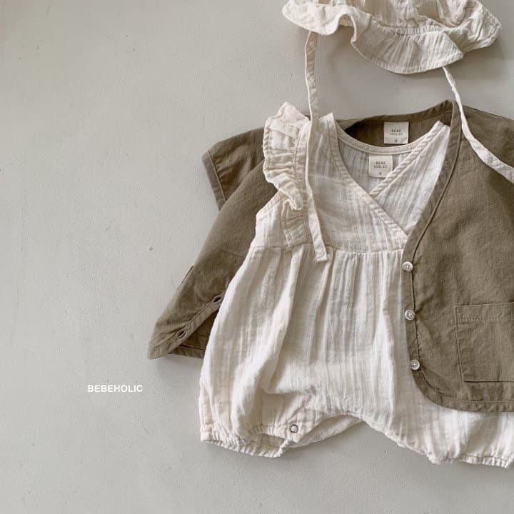 Bebe Holic - Korean Baby Fashion - #babyootd - Linen Cardigan - 6