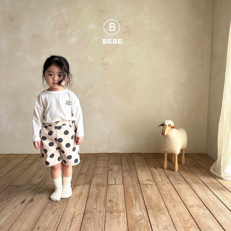 Bella Bambina - Korean Baby Fashion - #babyboutique - Bebe Cheese Long Tee - 5