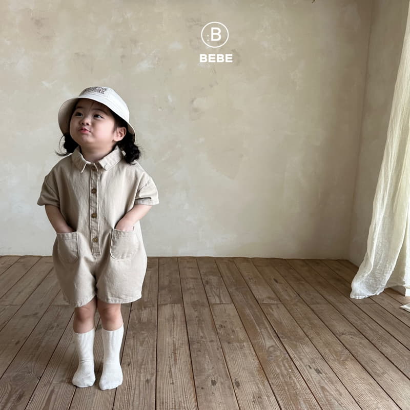 Bella Bambina - Korean Baby Fashion - #babyfashion - Bebe Dori Collar Bodysuit Beige