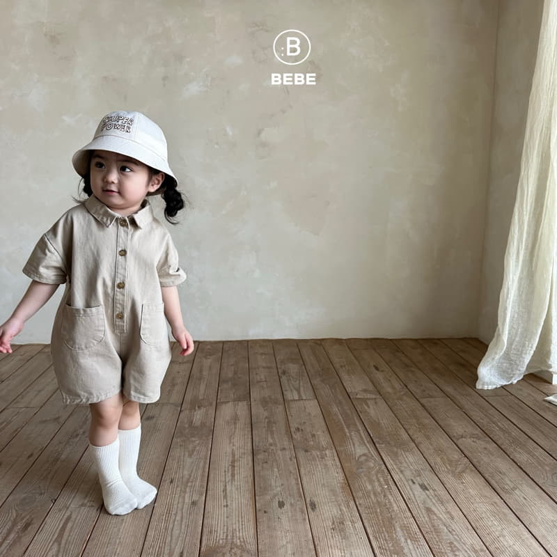 Bella Bambina - Korean Baby Fashion - #babyoninstagram - Bebe Dori Collar Bodysuit Beige - 5