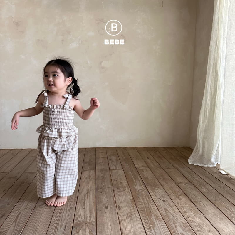 Bella Bambina - Korean Baby Fashion - #babyootd - Bebe Check Mureang Top Botom Set - 7