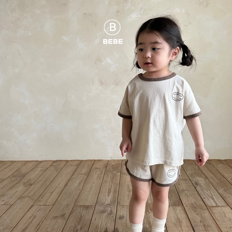 Bella Bambina - Korean Baby Fashion - #babyoninstagram - Bebe Peanut Piping Top Bottom Set - 4