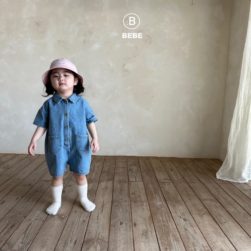 Bella Bambina - Korean Baby Fashion - #onlinebabyshop - Bebe Dori Collar Bodysuit Denim - 12