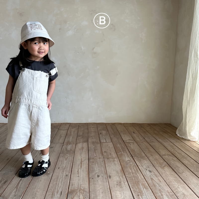 Bella Bambina - Korean Children Fashion - #stylishchildhood - Cad Linen Dungarees - 4