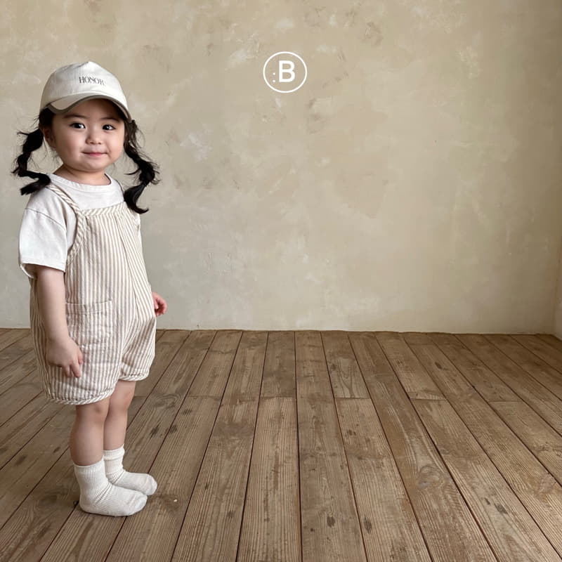 Bella Bambina - Korean Children Fashion - #designkidswear - Lio Piping String Bodysuit Denim - 2