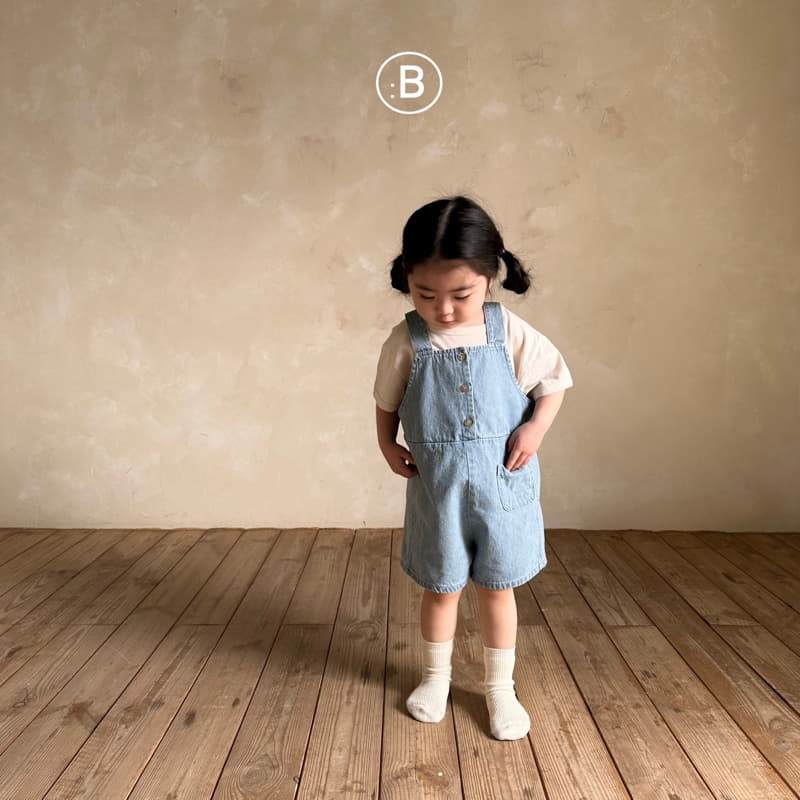 Bella Bambina - Korean Children Fashion - #discoveringself - Together Denim Dungarees  - 6