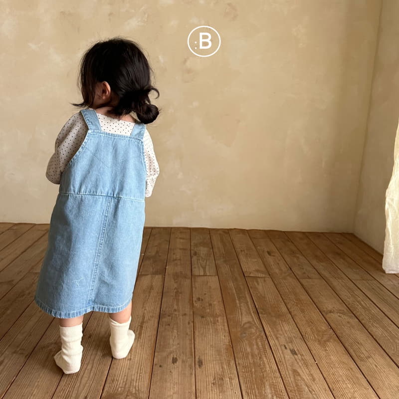 Bella Bambina - Korean Children Fashion - #fashionkids - Together Denim Dungarees One-piece - 7