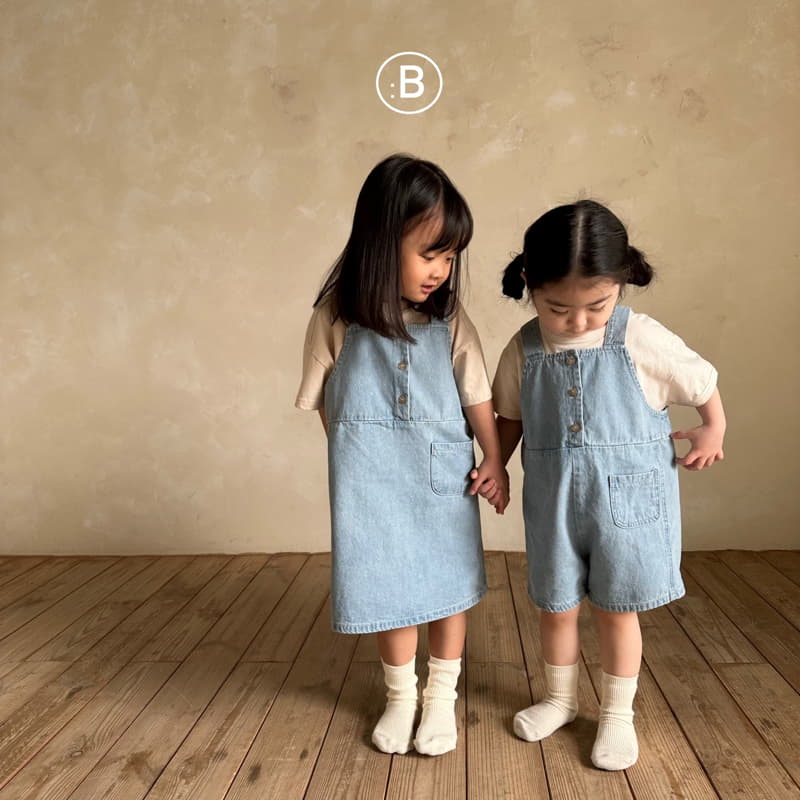 Bella Bambina - Korean Children Fashion - #kidsstore - Together Denim Dungarees  - 9