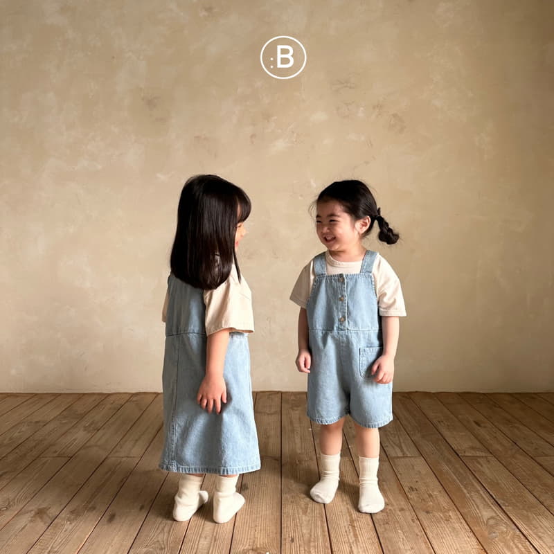 Bella Bambina - Korean Children Fashion - #kidzfashiontrend - Together Denim Dungarees  - 10