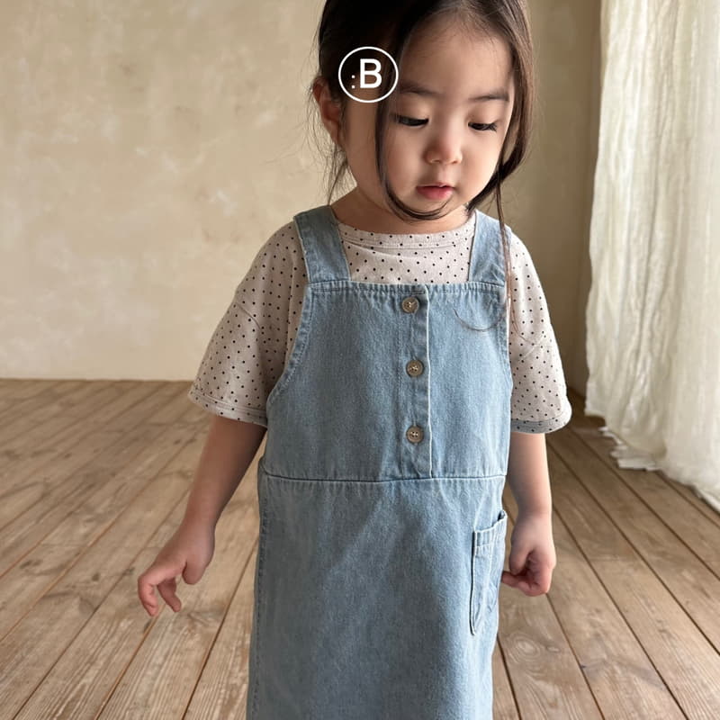 Bella Bambina - Korean Children Fashion - #littlefashionista - Together Denim Dungarees One-piece - 12