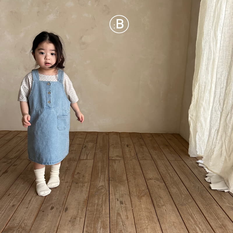 Bella Bambina - Korean Children Fashion - #prettylittlegirls - Together Denim Dungarees One-piece