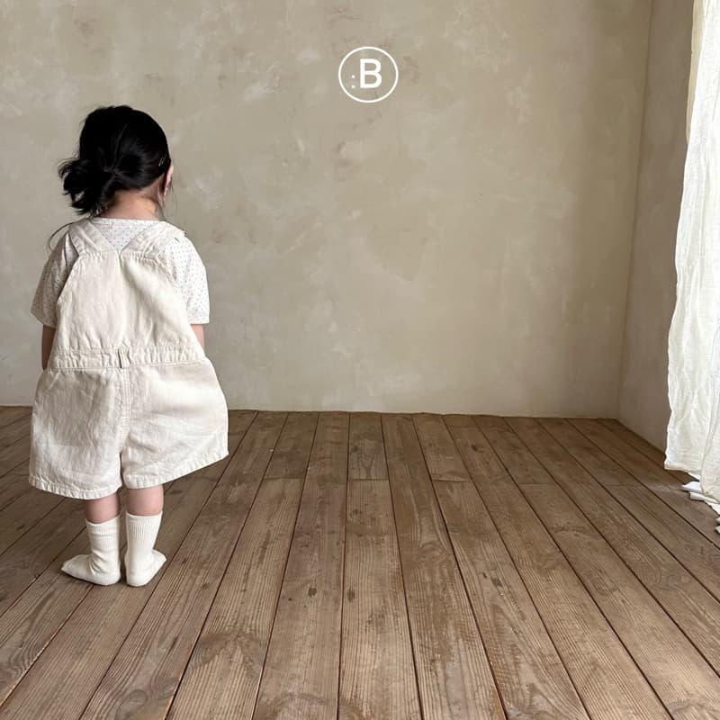 Bella Bambina - Korean Children Fashion - #stylishchildhood - Cad Linen Dungarees - 3