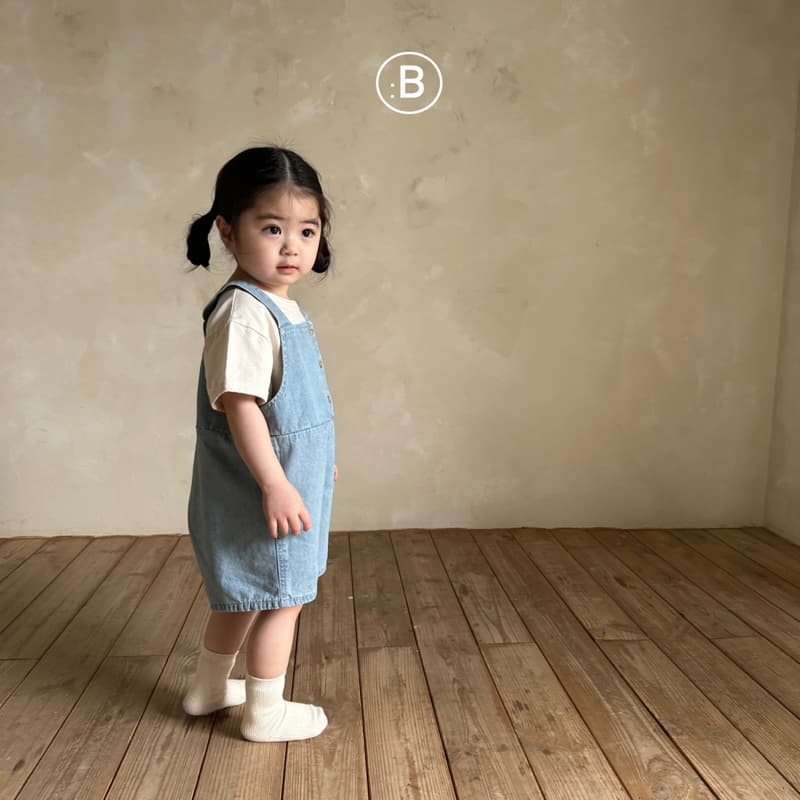 Bella Bambina - Korean Children Fashion - #stylishchildhood - Together Denim Dungarees  - 2