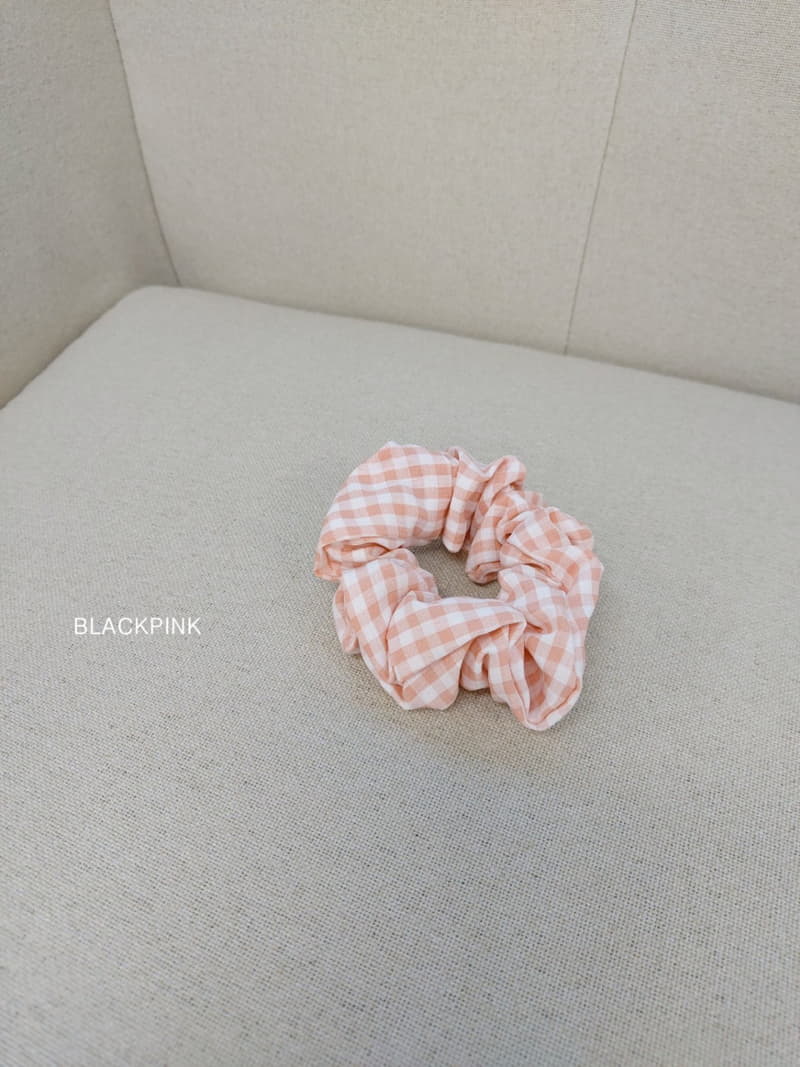 Black Pink - Korean Children Fashion - #childrensboutique - Check Hairring Set - 7