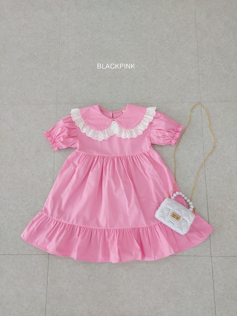 Black Pink - Korean Children Fashion - #kidsstore - Ember Lace One-piece - 3