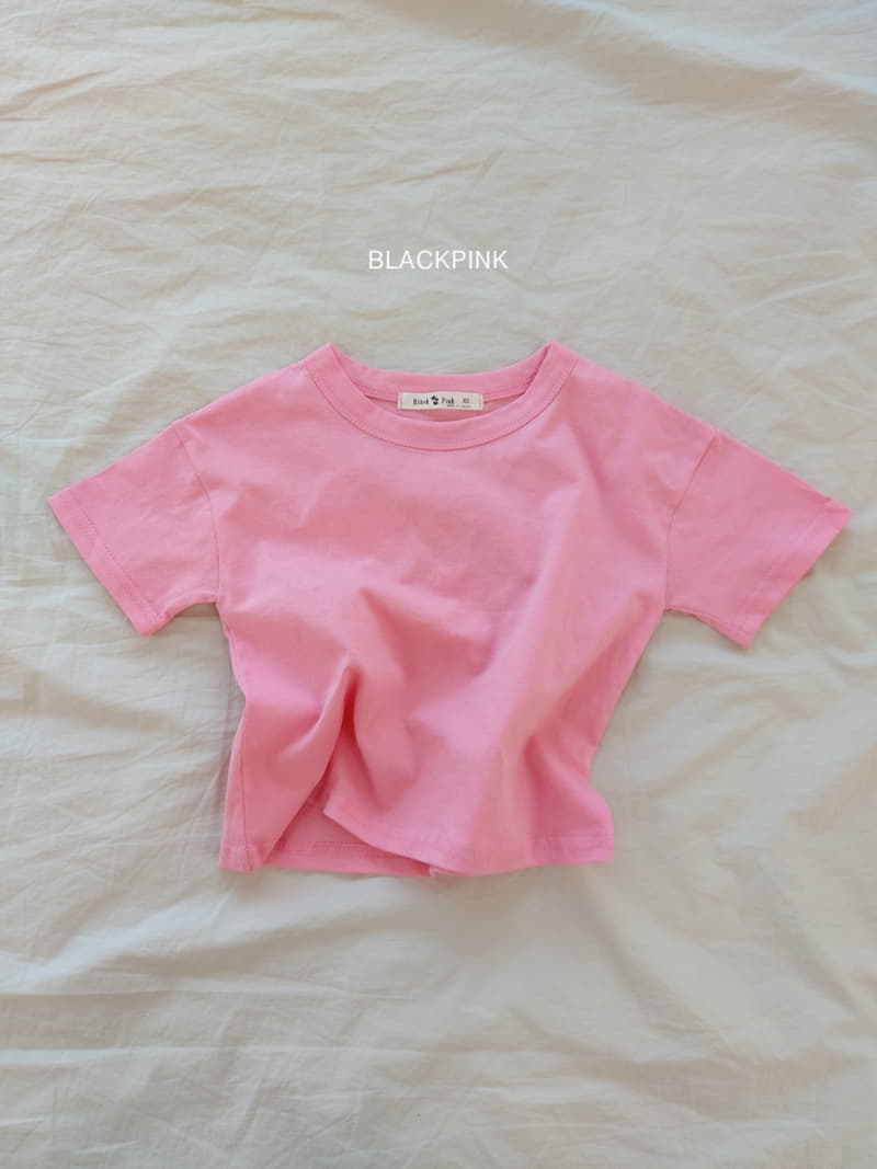 Black Pink - Korean Children Fashion - #littlefashionista - Basic Tee - 9