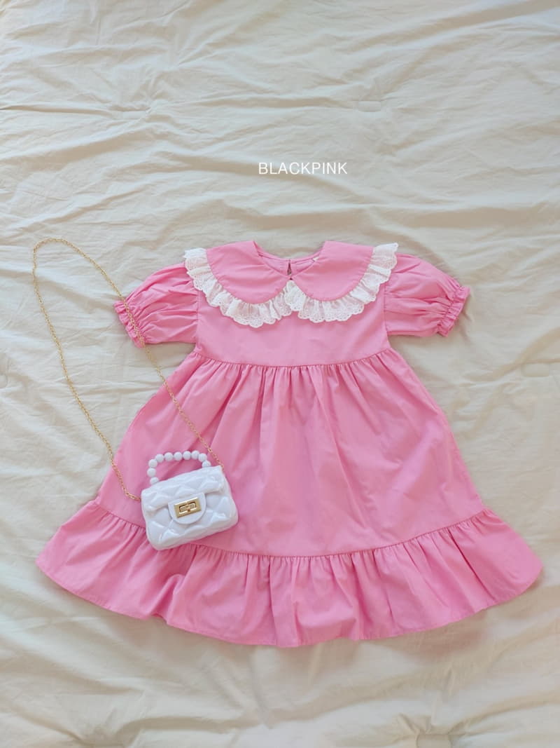 Black Pink - Korean Children Fashion - #stylishchildhood - Ember Lace One-piece - 12