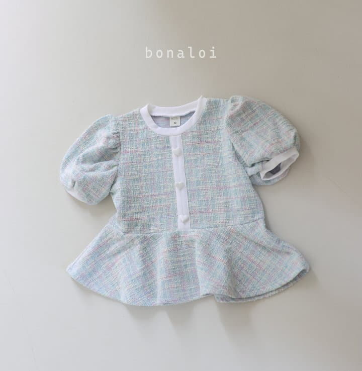 Bonaloi - Korean Children Fashion - #Kfashion4kids - Mix Jacquard Tee - 11