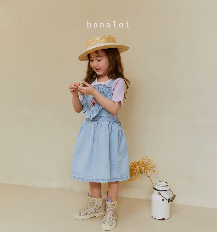 Bonaloi - Korean Children Fashion - #Kfashion4kids - Molly Stripes Tee - 10