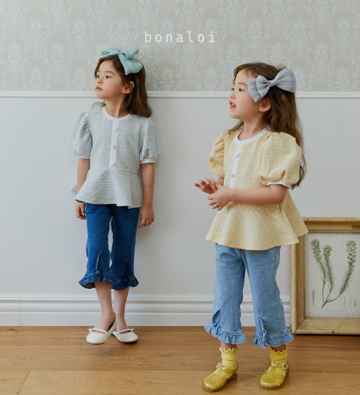 Bonaloi - Korean Children Fashion - #childofig - Mix Jacquard Tee - 3