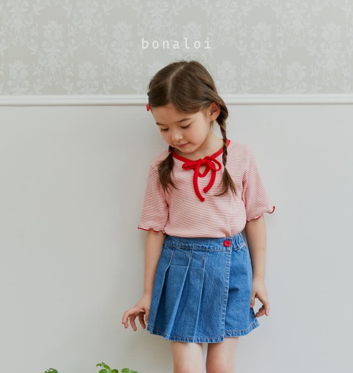 Bonaloi - Korean Children Fashion - #childofig - Molly Stripes Tee - 2