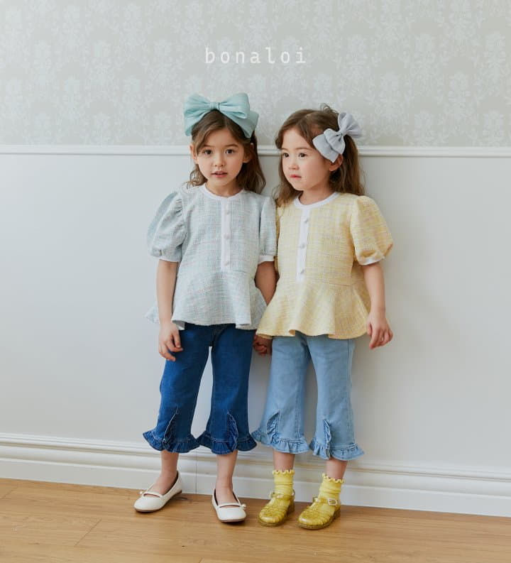 Bonaloi - Korean Children Fashion - #discoveringself - Mix Jacquard Tee - 6