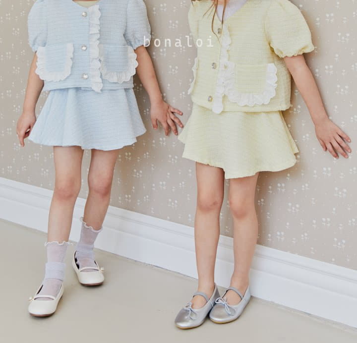 Bonaloi - Korean Children Fashion - #kidsshorts - Edge Skirt